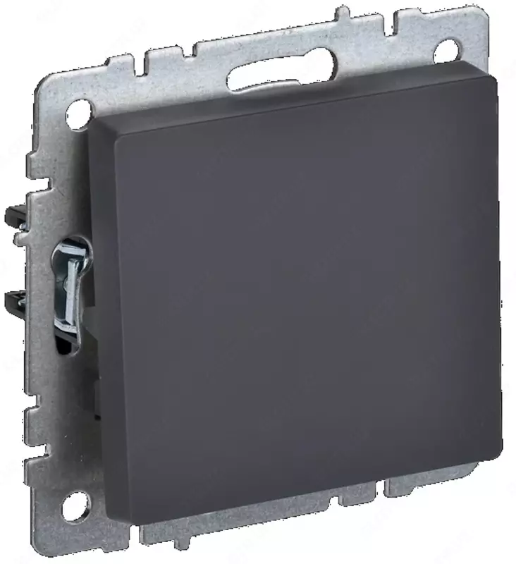 Выключатель BRITE 1-кл. перекр. 10А ВС10-1-3-БрГ графит IEK