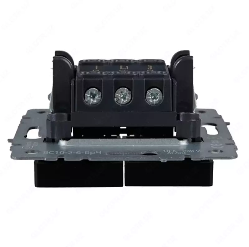 Выключатель BRITE 2-кл. 10А ВС10-2-0-БрГ графит IEK