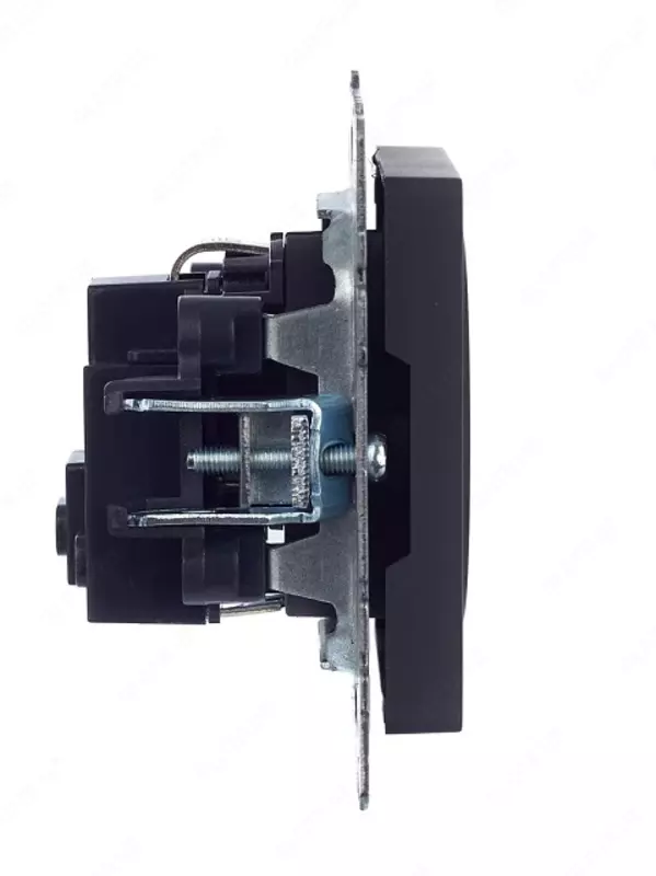 Розетка BRITE с з/к без з/ш 16А РС11-1-0-БрГ графит IEK