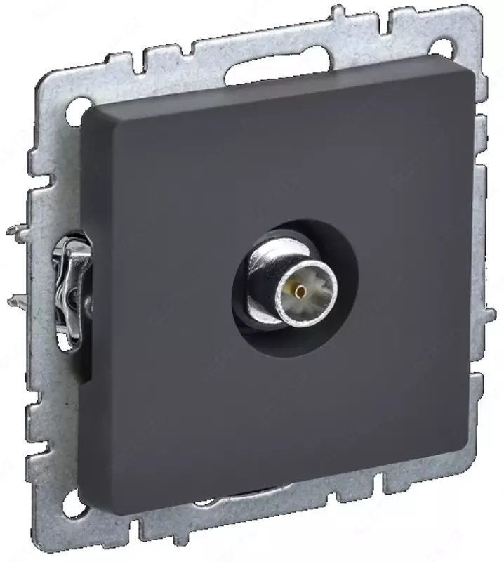 Розетка TV BRITE оконечная РТВ11-0-БрГ графит IEK
