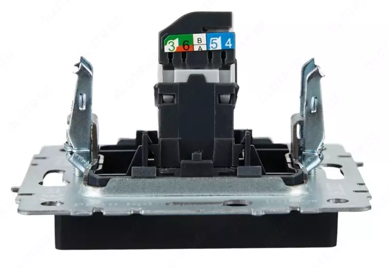 Розетка компьютерная BRITE RJ45 кат.5E РК10-БрГ графит IEK Только в розницу