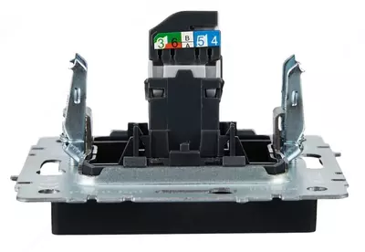 Розетка компьютерная BRITE RJ45 кат.5E РК10-БрГ графит IEK