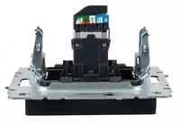 Розетка компьютерная BRITE RJ45 кат.6 РК11-БрГ графит IEK Только в розницу