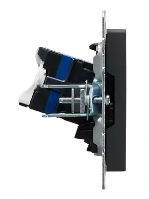 Розетка компьютерная BRITE 2-ая RJ45 кат.6 РК11-2-БрГ графит IEK