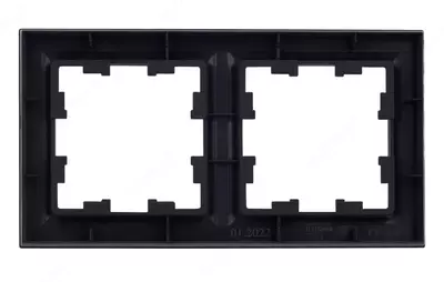 Рамка BRITE 2-местная РУ-2-БрГ графит IEK