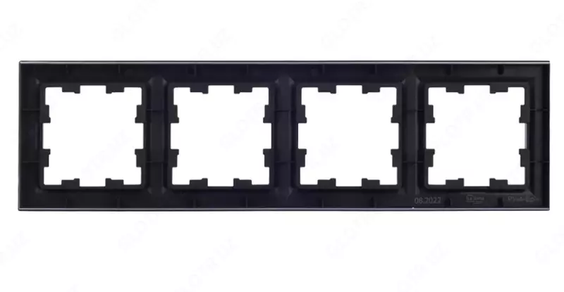 Рамка BRITE 4-местная РУ-4-БрГ графит IEK