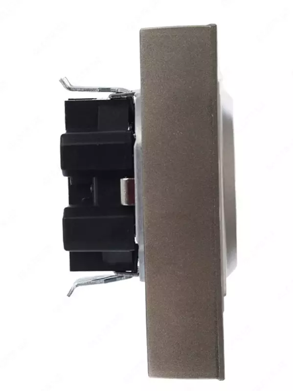 Розетка BRITE 2-я с з/к/ш 16А в сб. РСш12-3-БрШ шампань IEK