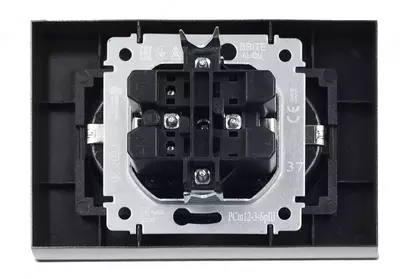 Розетка BRITE 2-я с з/к/ш 16А в сб. РСш12-3-БрШ шампань IEK