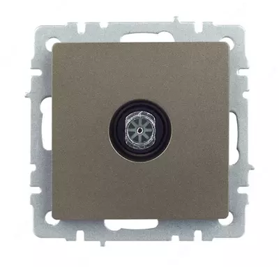 Розетка TV BRITE оконечная РТВ11-0-БрШ шампань IEK