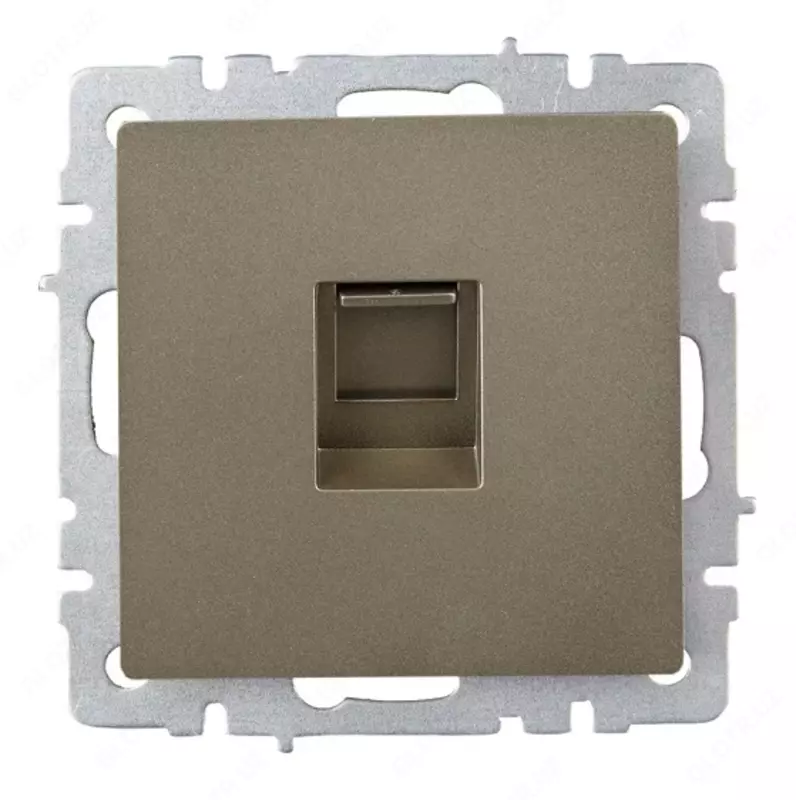 Kompyuter rozetkasi BRITE RJ45 kat.6 RK11-brsh shampan IEK