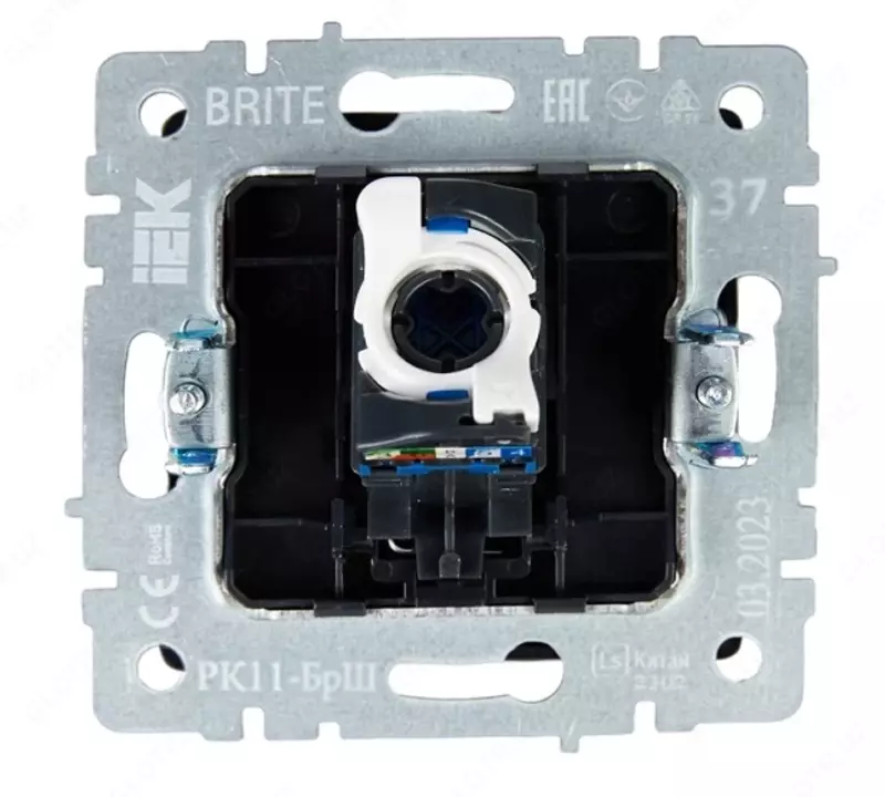Kompyuter rozetkasi BRITE RJ45 kat.6 RK11-brsh shampan IEK