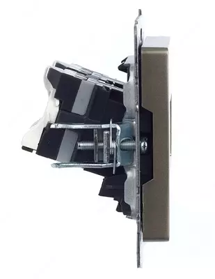 Розетка компьютерная BRITE RJ45 кат.5E РК10-БрШ шампань IEK