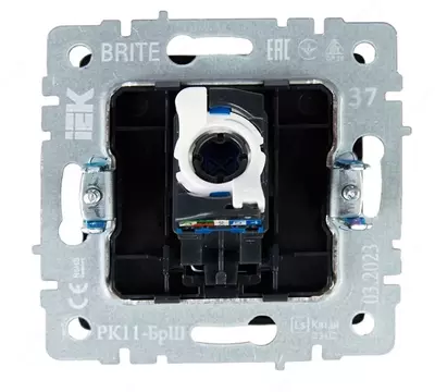 Розетка компьютерная BRITE RJ45 кат.5E РК10-БрШ шампань IEK