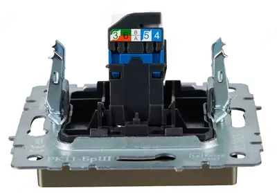 Розетка компьютерная BRITE RJ45 кат.5E РК10-БрШ шампань IEK