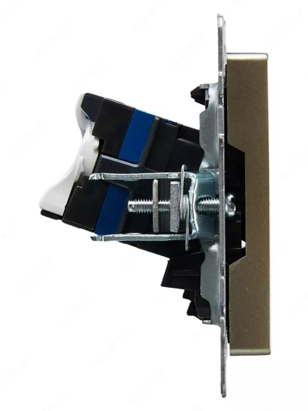 Brite kompyuter rozetkasi 2-RJ45 kat.6 RK11-2-brsh shampan IEK