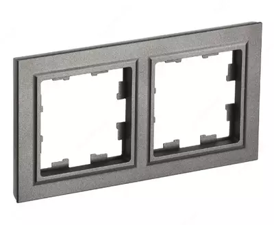 Рамка BRITE 2-местная РУ-2- БрШ шампань IEK