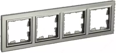 Рамка BRITE 4-местная РУ-4- БрШ шампань IEK