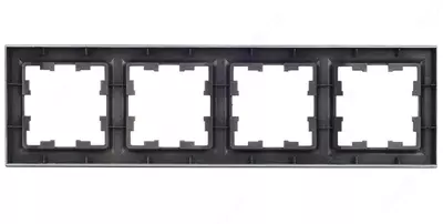 Рамка BRITE 4-местная РУ-4- БрШ шампань IEK
