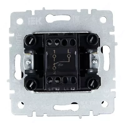 Выключатель BRITE 1-кл. перекр. 10А ВС10-1-3-БрЖ жемчуг IEK