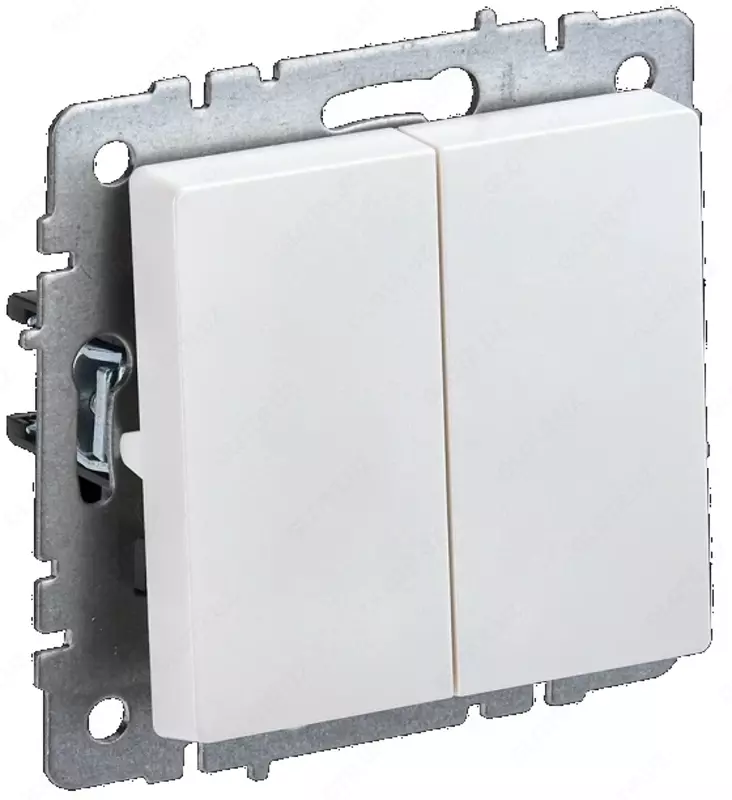 Выключатель BRITE 2-кл. 10А ВС10-2-0-БрЖ жемчуг IEK