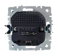 267 930 сум Розетка BRITE с з/к/ш 16А с USB A+C 18Вт РЮш11-1-БрЖ жемчуг IEK