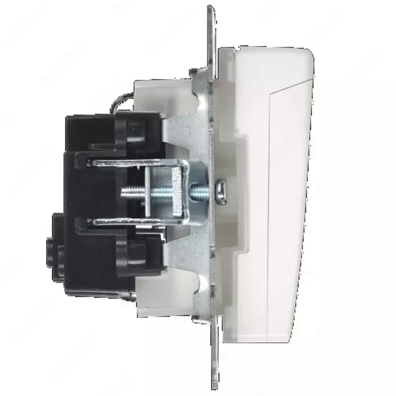 Розетка BRITE с з/к/ш с крышкой 16А IP44 РСбш10-3-44-БрЖ жемчуг IEK