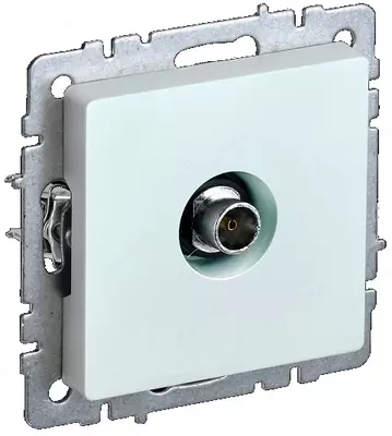 Розетка TV BRITE оконечная РТВ11-0-БрЖ жемчуг IEK