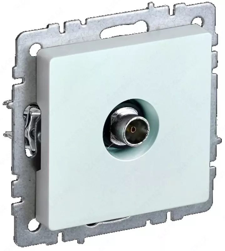 Розетка TV BRITE оконечная РТВ11-0-БрЖ жемчуг IEK