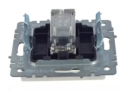 Розетка TV BRITE оконечная РТВ11-0-БрЖ жемчуг IEK