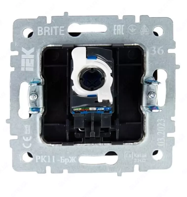 Kompyuter socket BRITE RJ45 mushuk. 5E PK10-brzh pearl IEK