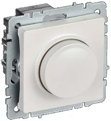 Светорегулятор поворотно-нажимной BRITE 600Вт СС10-1-0- БрЖ жемчуг IEK
