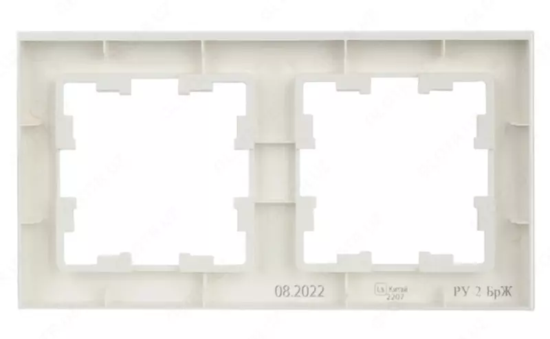 Рамка BRITE 2-местная РУ-2- БрЖ жемчуг IEK - 16 770 сум