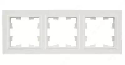 Рамка BRITE 3-местная РУ-3- БрЖ жемчуг IEK