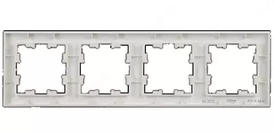 Рамка BRITE 4-местная РУ-4- БрЖ жемчуг IEK