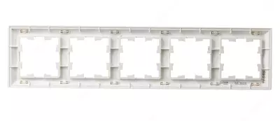 Рамка BRITE 5-местная РУ-5- БрЖ жемчуг IEK