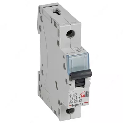 Автоматический выключатель Legrand TX3 C16/1, 6кА