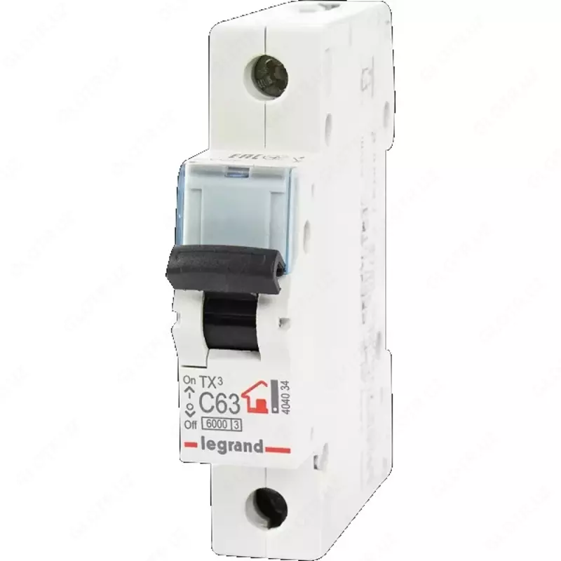 Автоматический выключатель Legrand TX3 C63/1, 6кА