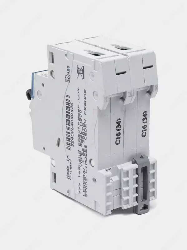 Автоматический выключатель Legrand TX3 MCB 6000 2P C16 / TX3 C16A 2П 6000