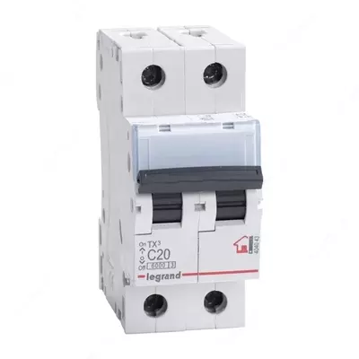 Автоматический выключатель Legrand TX3 C20/2, 6кА