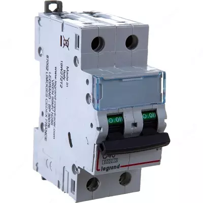 Автоматический выключатель Legrand TX3 MCB 6000 2P C40 / TX3 C40A 2П 6000