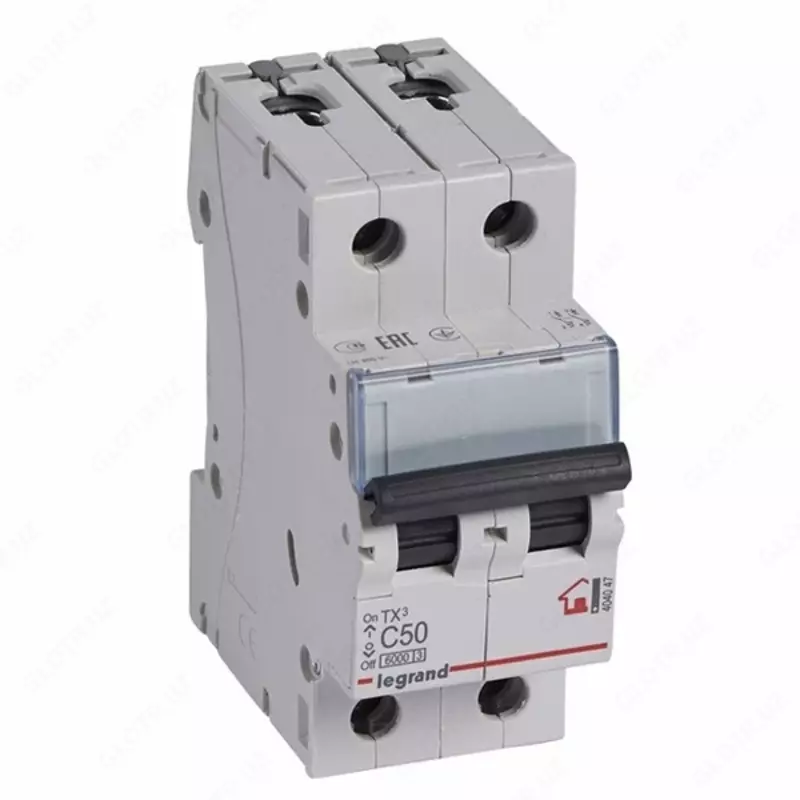 Автоматический выключатель Legrand TX3 MCB 6000 2P C50 / TX3 C50A 2П 6000