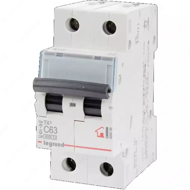 Автоматический выключатель Legrand TX3 C63/2, 6кА