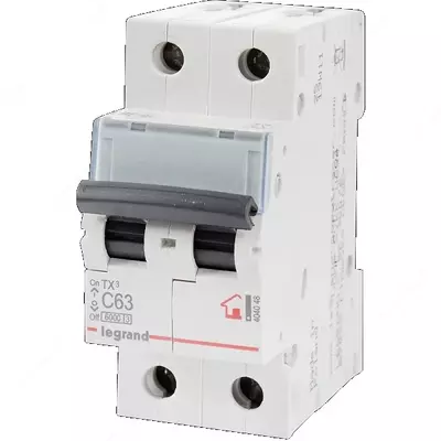 Автоматический выключатель Legrand TX3 C63/2, 6кА