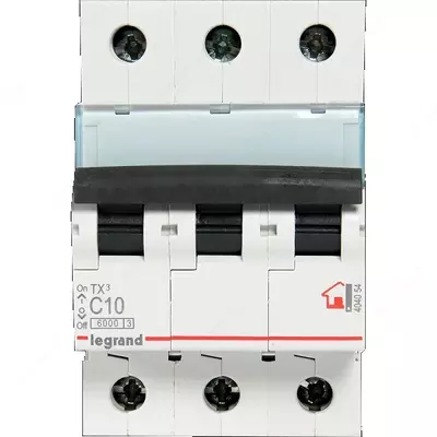 Автоматический выключатель Legrand TX3 C10/3, 6кА