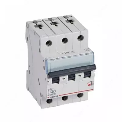 Автоматический выключатель Legrand TX3 C50/3, 6кА