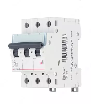 Автоматический выключатель Legrand TX3 C50/3, 6кА