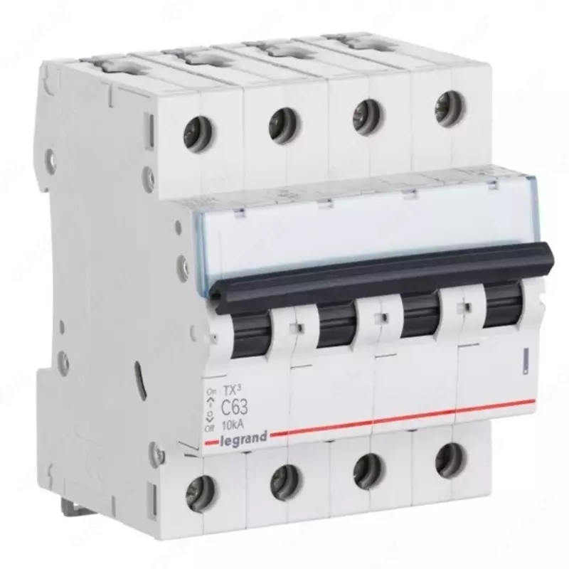 Автоматический выключатель Legrand TX3 MCB 6000 4P C63, 6кА