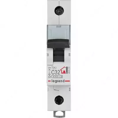 Автоматический выключатель Legrand TX3 MCB 10KA 1P C32/ ТХЗ С32А1Р 10КА 1