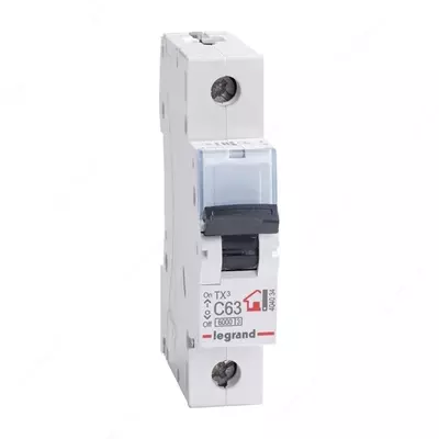 Автоматический выключатель Legrand TX3 MCB 10KA 1P C63/ ТХЗ С63А 1Р 10КА 1