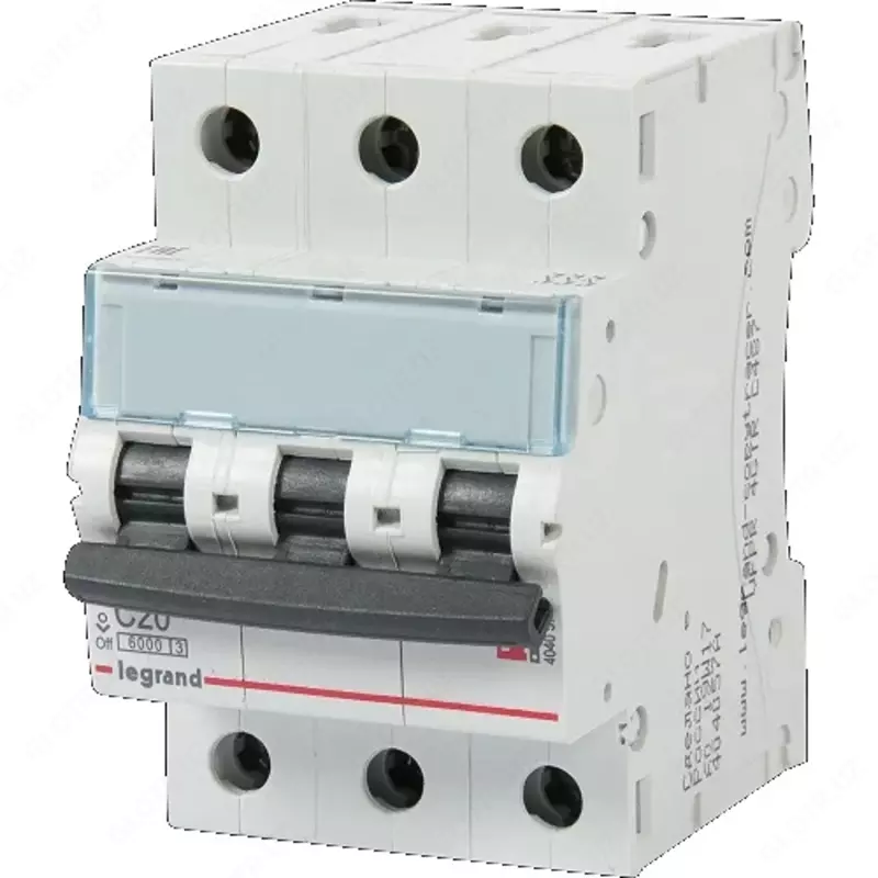 Автоматический выключатель Legrand TX3 MCB 10KA 3P C6/ ТХЗ С 6А ЗР 10КА 3 МО